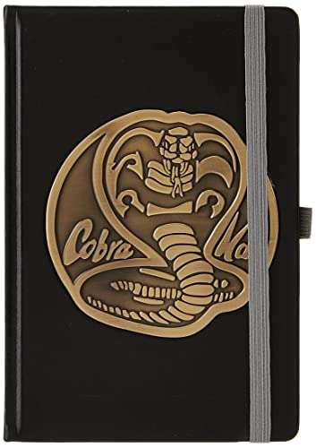Cobra Kai A5 Faux Leather Notebook with Metal Badge Design