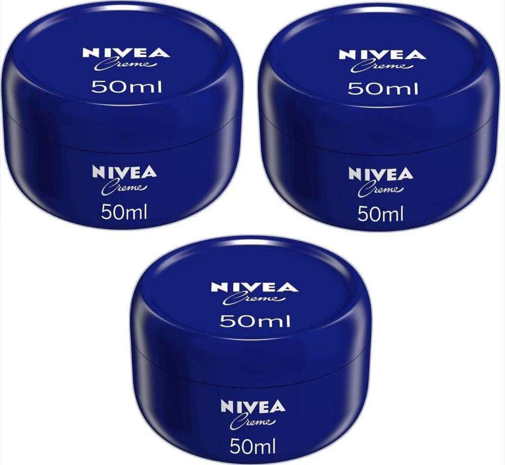 3 x Nivea Creme Moisturiser 50ml - £2.55 / £2.38 S&S
