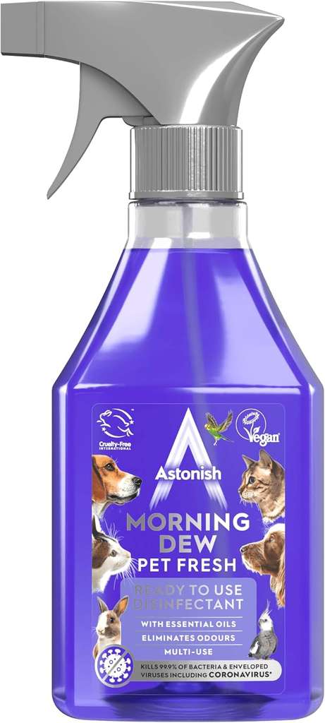 Astonish Morning Dew Ready To Use Disinfectant Spray 550ml (95p S&S)