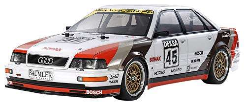 TAMIYA 58682 300058682 Audi 1:10 Model V8 Touring Car (TT-02), Remote Controlled Car, RC Vehicle, Model Building, Kit for Assembly