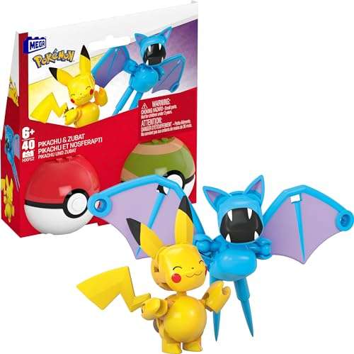 Mega Pokémon Pikachu & Zubat Poké Ball 2 Pack