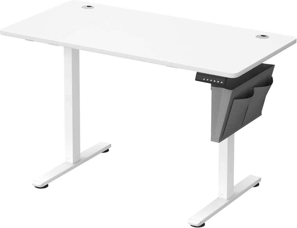 VASAGLE Electric Standing Desk, Height Adjustable Desk, 60 x 110 x (72-120) cm, 4 Memory Heights - Sold & Dispatched By Songmics