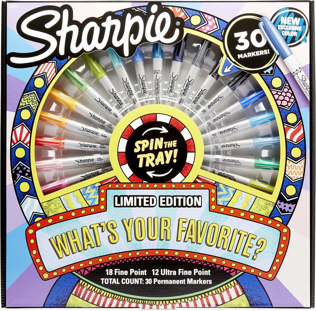Sharpie Wheel Limited Edition Permanent Markers (Pack of 30)