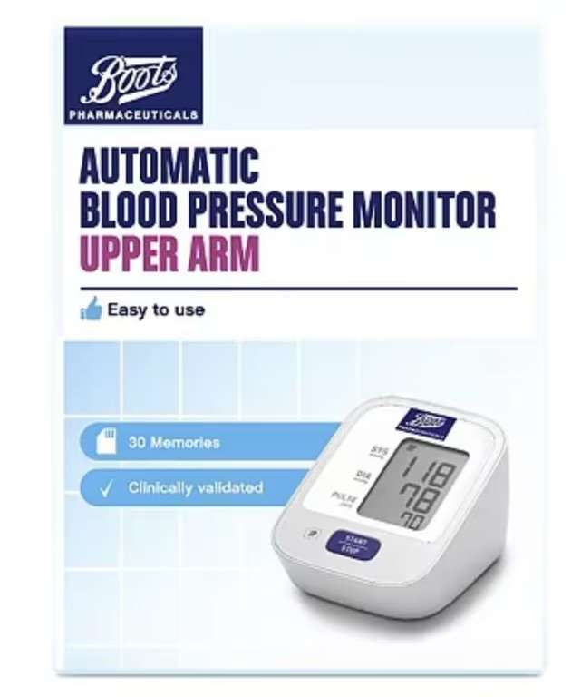 Boots Pharmaceuticals Blood Pressure Monitor (Possible 10% off for Advantage Card Holders & Students)
