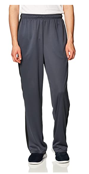 Hanes Men's X-Temp Performance Training Pants with Pockets, Black//White, X Large