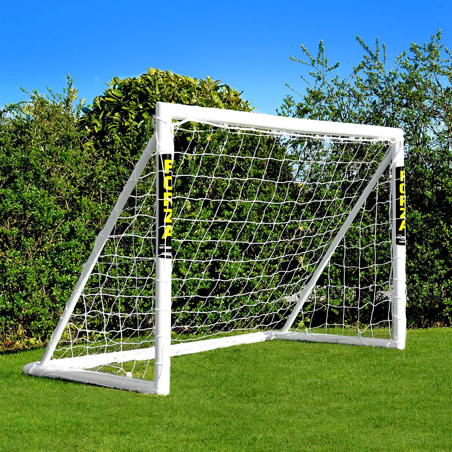 FORZA Soccer Goal [5 Sizes] – Premium Weatherproof PVC Backyard Soccer Goal | Ultimate Kids Soccer Goal | Soccer Net | Soccer Training Equipment