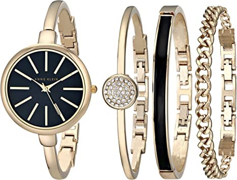 Anne Klein Women's Bangle Watch and Bracelet Set
