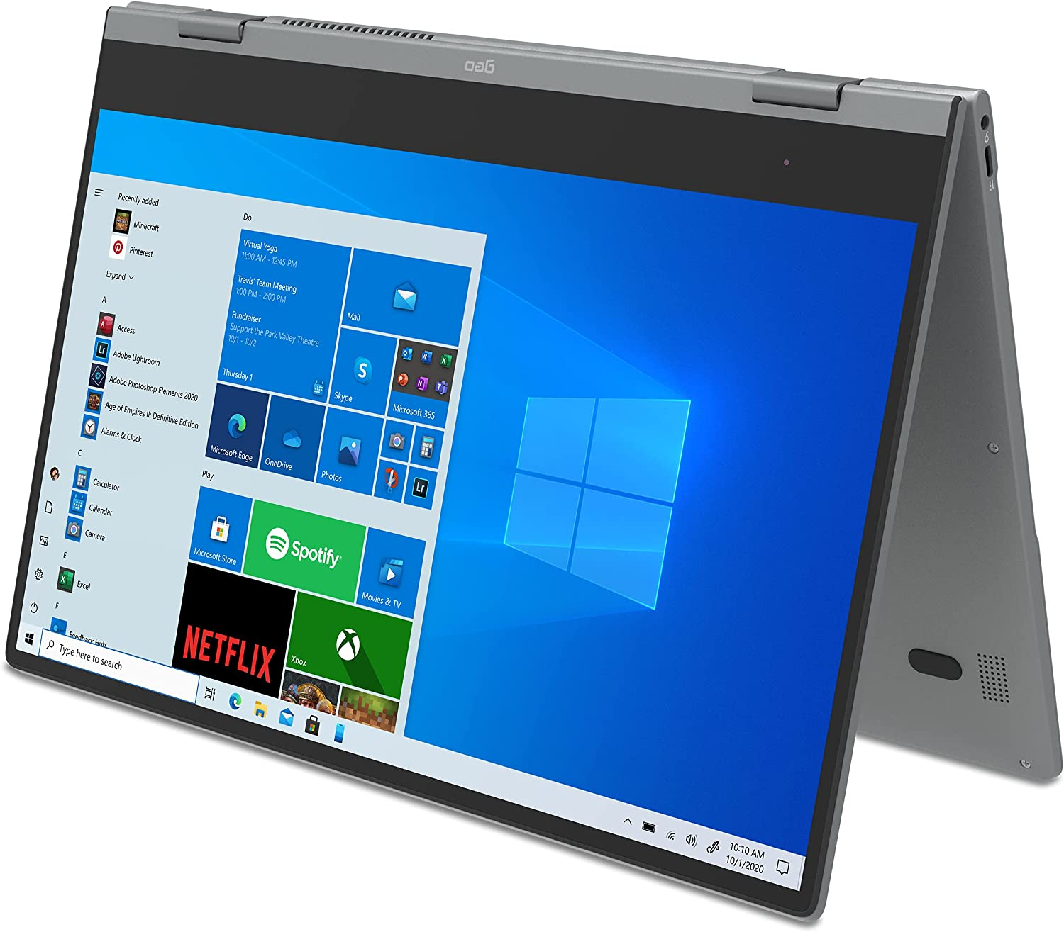 GeoFlex 340 14.1" Convertible Laptop with Touch Screen Windows 10 Intel Core i3 4GB RAM 128GB SSD