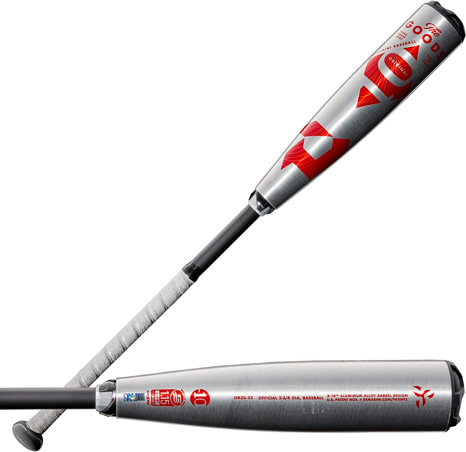 DeMarini 2022 The Goods USSSA Youth Baseball Bat - (-10,-5)